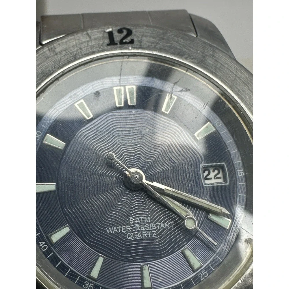 Marcel Drucker Scratched‎ Signature 21-208 Mens Watch New Battery 39MM 6.75